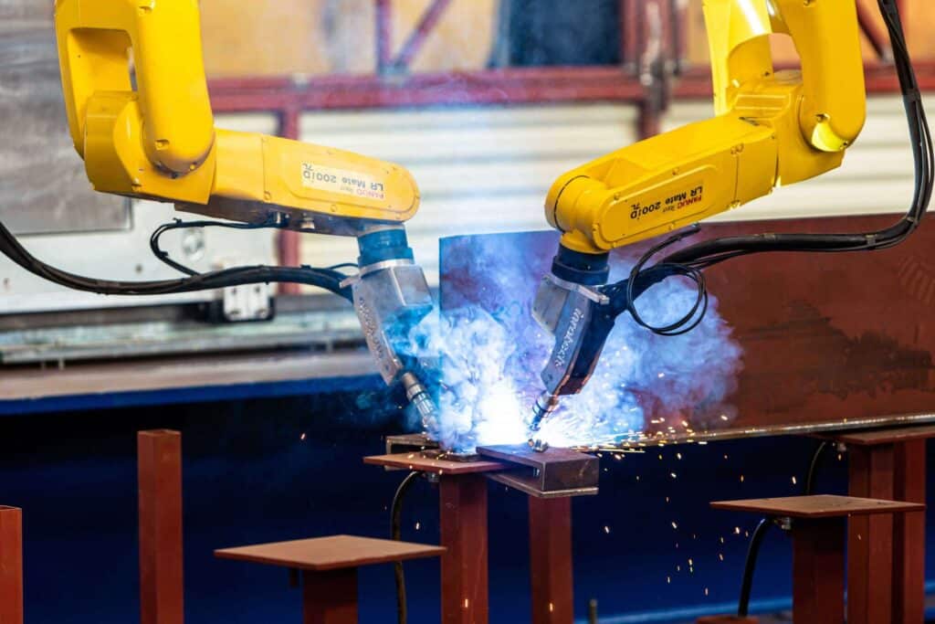 robot welding of panels